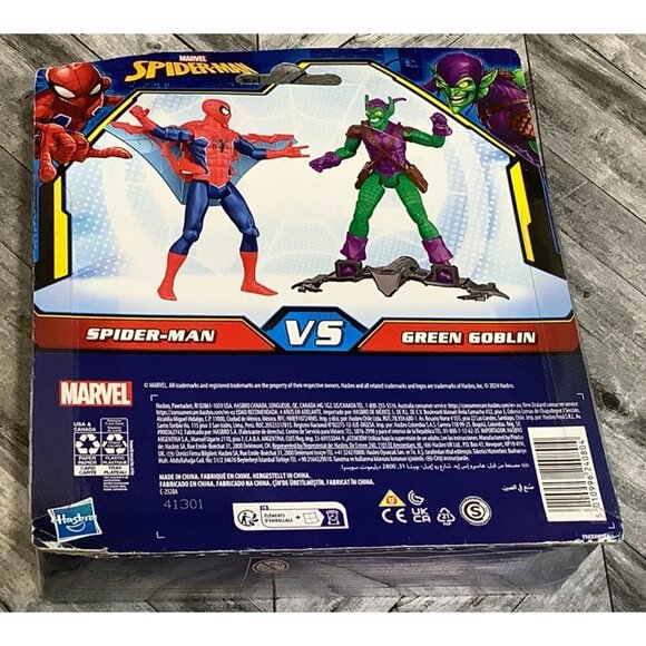 Spider-Man Vs Green Goblin Marvel Figures Epic Hero Series 4" Action Figures - Picture 4 of 4